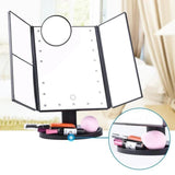 MIRROLED ™ Miroir Lumineux & Tactile de Maquillage 4 en 1 à LED - Shebuel